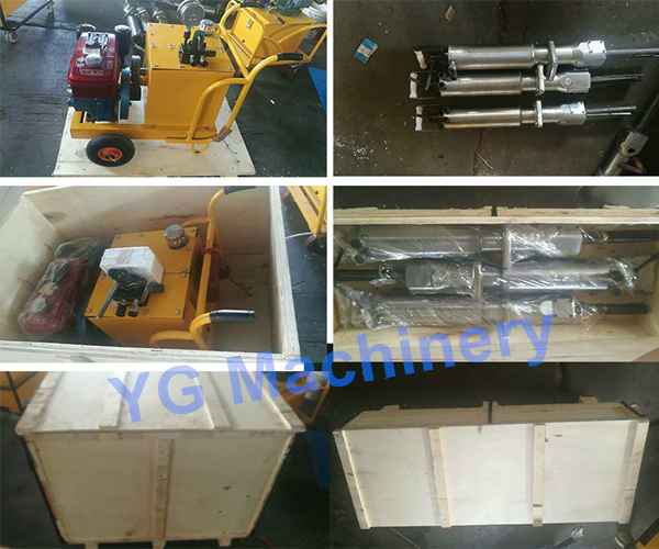 rock splitting machine package