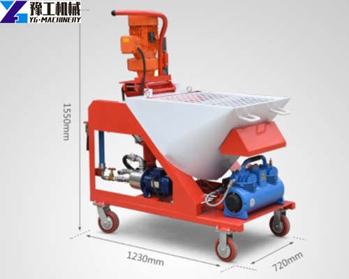 Automatic plaster spray machine