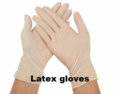 Latex gloves