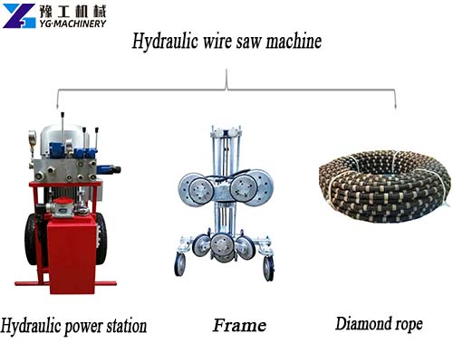 Hydraulic concrete cutting machine component