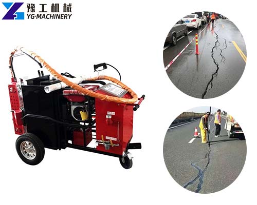 Hot road crack sealing machine