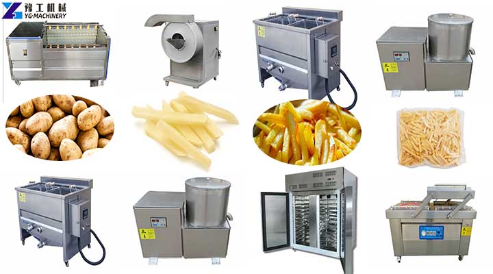 YG semi automatic frozen french fries production line