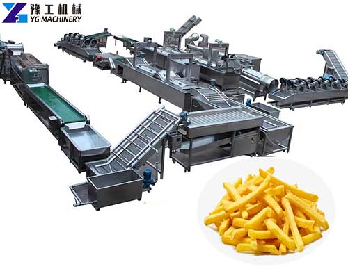fully automatic french fries processing plant