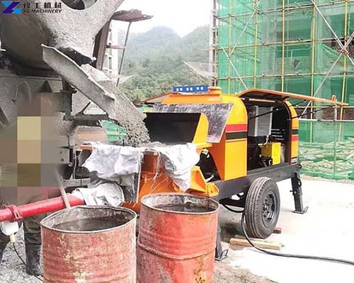 Mini Concrete Pumping Machine Working Site