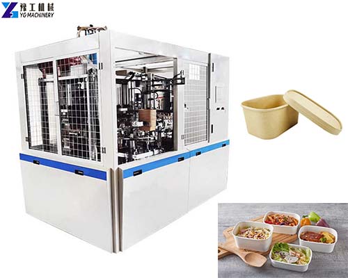 Fast Food Rectangular Paper Bowl Making Machine