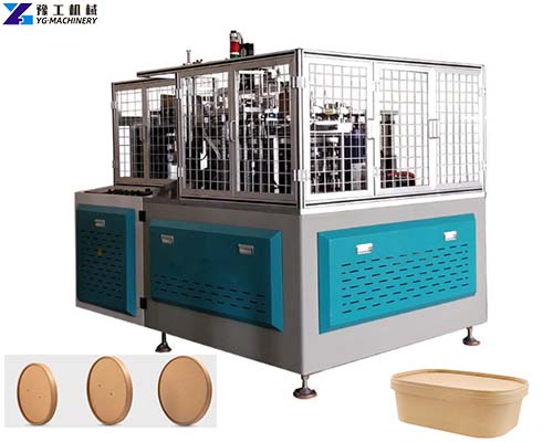 Paper Lid Forming Machine For Ice Cream Cup & Bowl