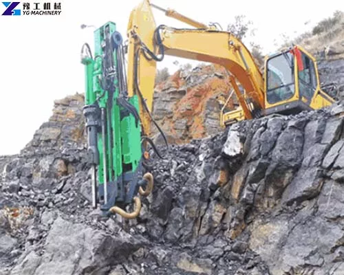 Excavator Rock Drilling Splitting Machine