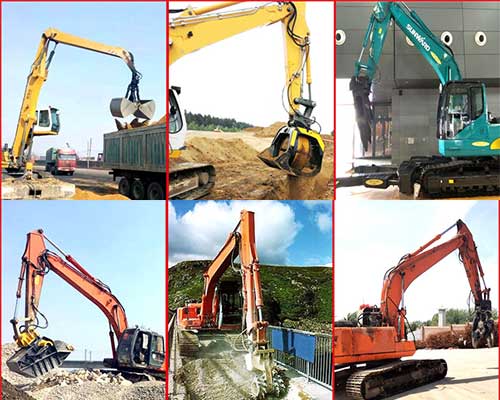 Various Excavator Attachments