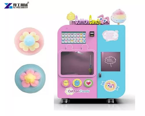 fully automatic cotton candy vending machine