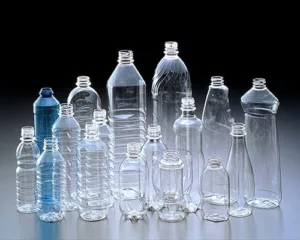 plastic bottles with different shapes