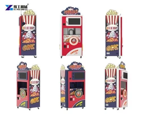 automatic popcorn vending machines display