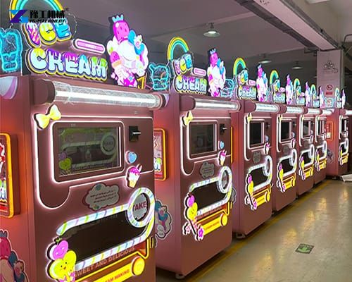 automatic ice cream vending machines display