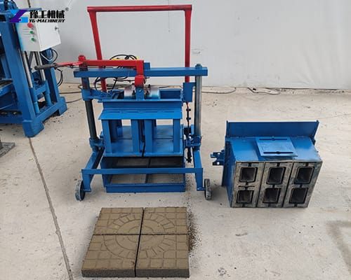 block brick making machine display