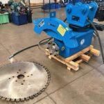 Excavator Concrete saw excavator concrete saw