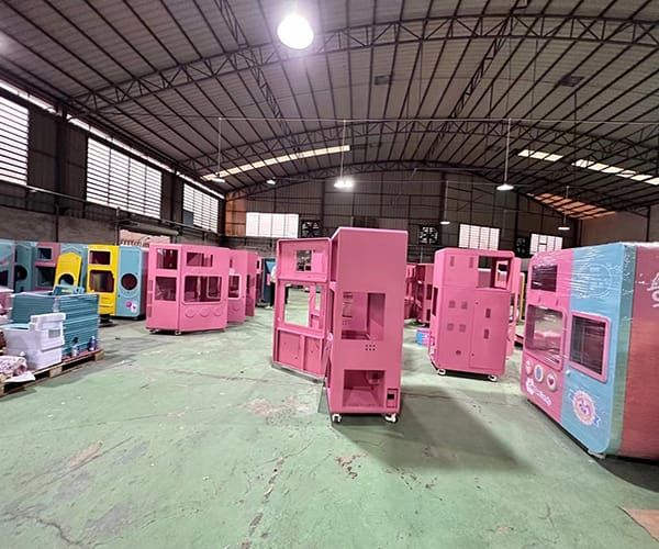 cotton candy vending machine for sale in the factory