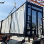 expandable portable house exported to Spain