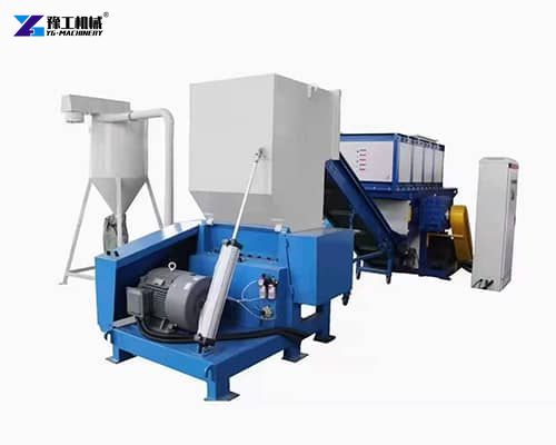 plastic waste shredder machine