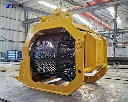 excavator rock screening bucket