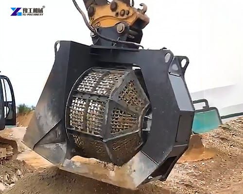 screening attachment for excavator