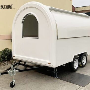 Round Food Trailer Exported to Canada