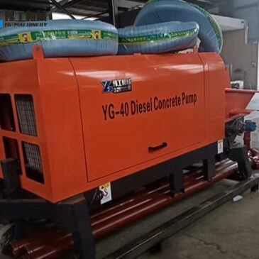 Trailer Mounted Concrete Pump Sold to Chile